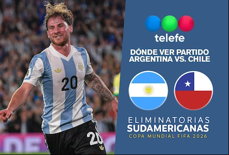 La señal de Telefe transmitió Argentina vs. Chile (1-0) desde Santiago por Eliminatorias 2026 (05/06/2025)