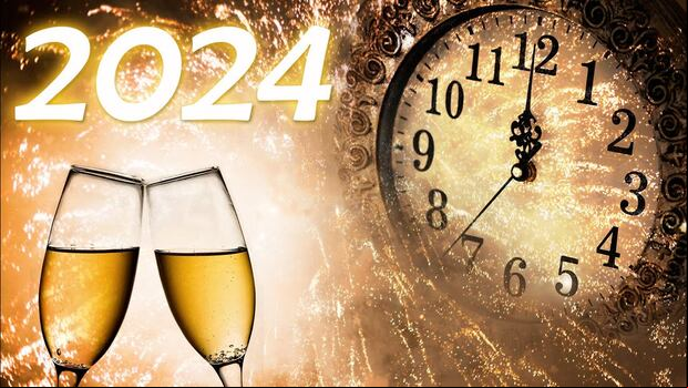 Imágenes con frases para la celebración del Año Nuevo 2024. (Foto: Internet)