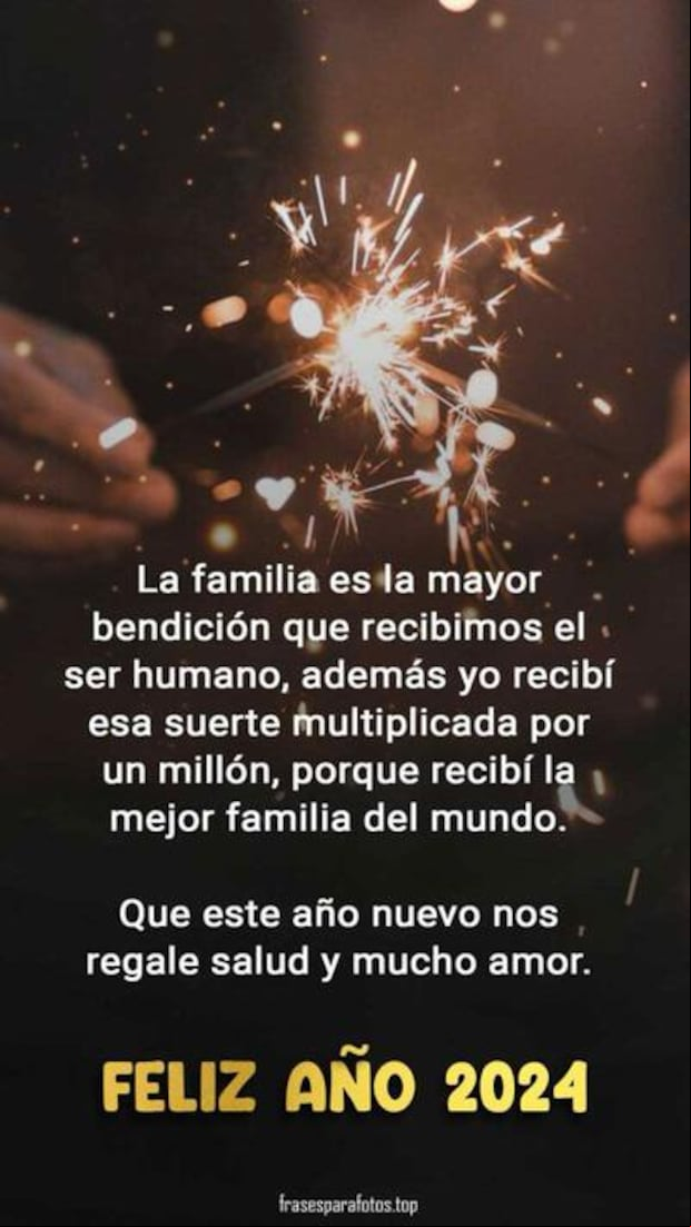 Imágenes con frases para la celebración del Año Nuevo 2024. (Foto: Internet)
