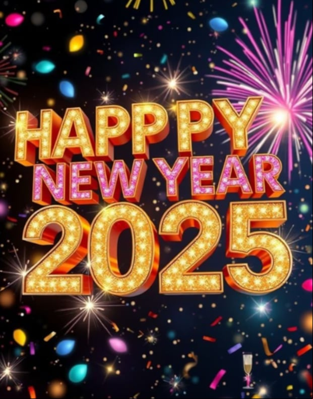 Imágenes para dedicar a tus seres queridos en Año Nuevo 2025. (Foto: Pinterest).