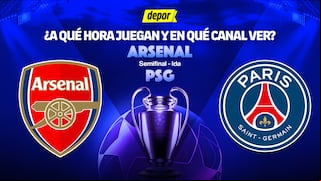 Canal confirmado por Arsenal vs. PSG por semifinales de la Champions League