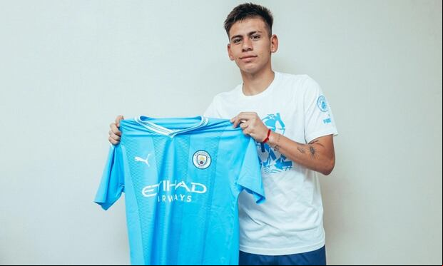 Claudio Echeverri es el flamante fichaje del Manchester City. (Foto: Manchester City)