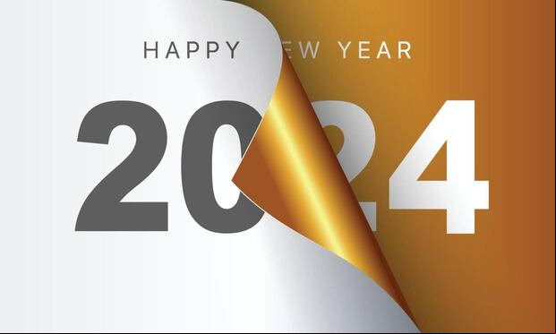 Imágenes con frases para la celebración del Año Nuevo 2024. (Foto: Internet)