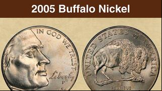 What is the error that makes a 2005 nickel worth more than US$1,000?