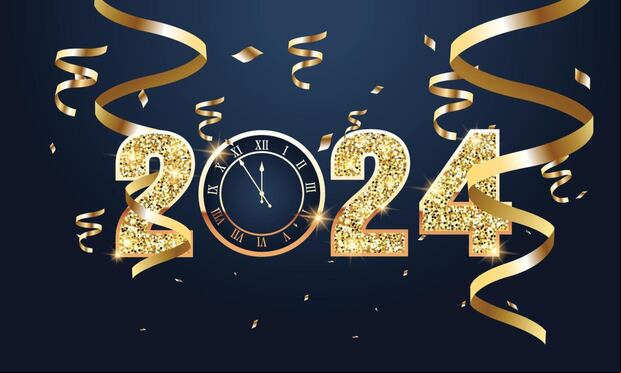 Imágenes con frases para la celebración del Año Nuevo 2024. (Foto: Internet)