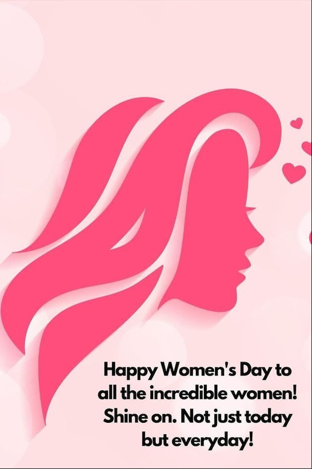 Share one of these 10 images for Women's Day 2025 with beautiful and special messages for that important woman in your life this March 8. (Photo: Pinterest)