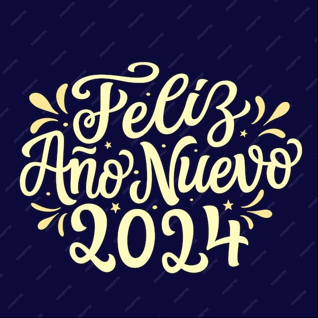 Imágenes con frases para la celebración del Año Nuevo 2024. (Foto: Internet)