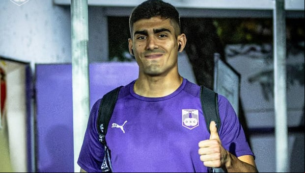 Alfonso Barco juega en Defensor Sporting desde 2023. (Foto: Difusión)