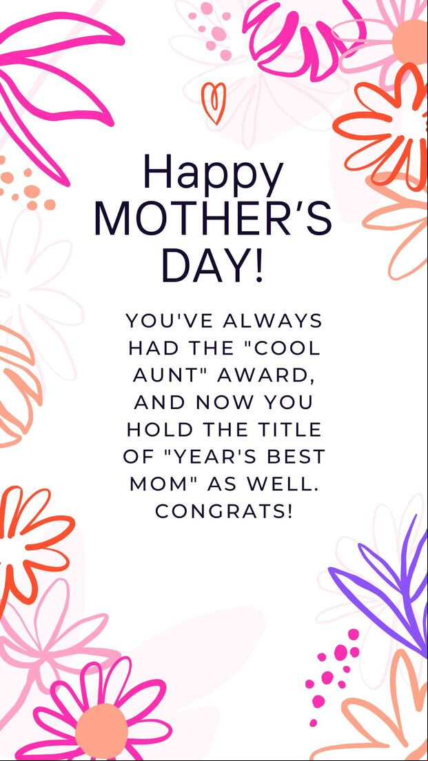 It's no coincidence that "MOM" upside down is "WOW"—you're impressive, Mom! I love you so much! (Photo: Canva.com)