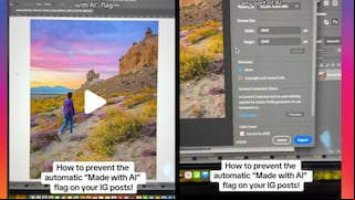Fotógrafo te dice cómo publicar en Instagram sin la etiqueta “Made with AI”
