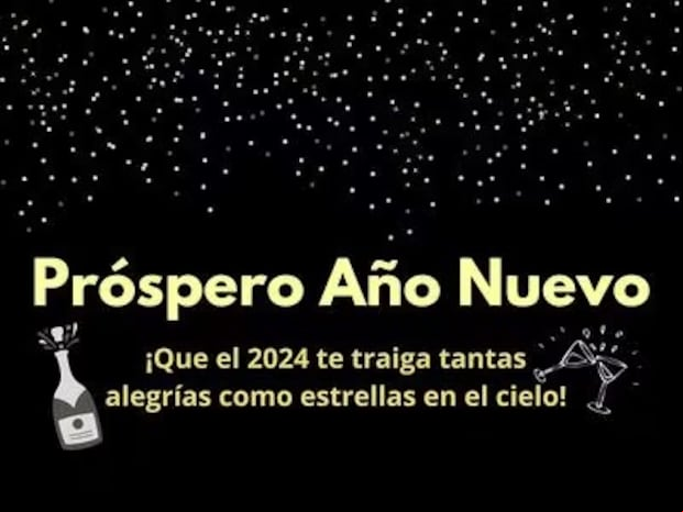 Imágenes con frases para la celebración del Año Nuevo 2024. (Foto: Internet)