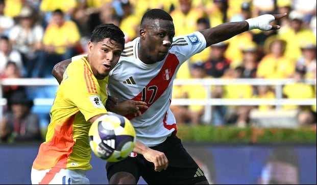 Colombia no tuvo precisión en los últimos metros contra Perú. (Foto: AFP)