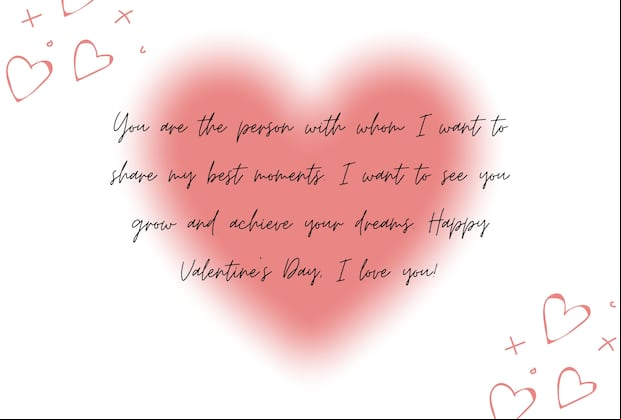 You are the person with whom I want to share my best moments. I want to see you grow and achieve your dreams. Happy Valentine’s Day, I love you! | Photo by Canva / Depor