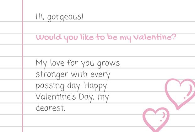 My love for you grows stronger with every ing day. Happy Valentine’s Day, my dearest. | Photo by Canva / Depor