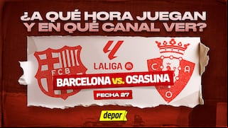 Canales de TV Barcelona vs. Osasuna: ¿a qué hora juegan?