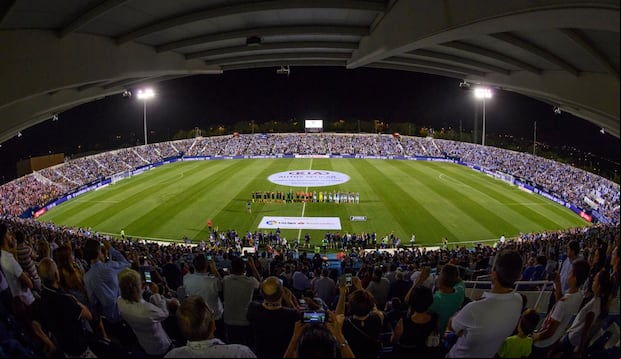 El histórico Estadio Municipal de Butarque, casa del Leganés en LaLiga de España. (Foto: Agencias).