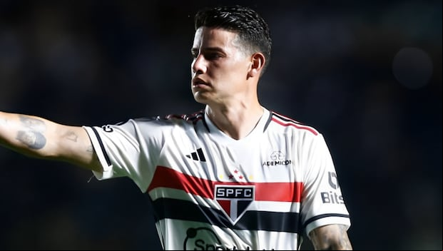 James Rodríguez nunca logró plasmar lo mejor de su juego en São Paulo. (Foto: Getty Images)