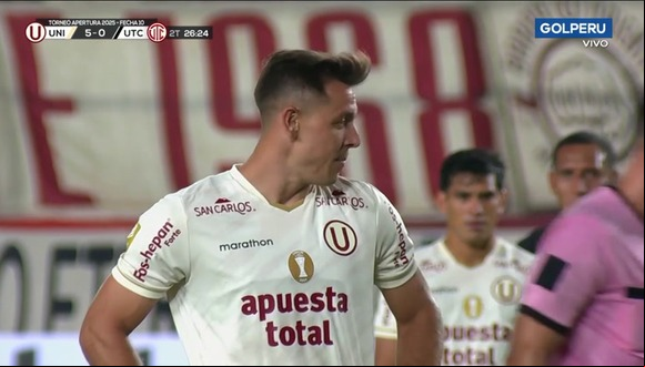 Diego Churín, de penal, marcó el 6-0 del Universitario vs UTC. (Video: Liga 1 Max)