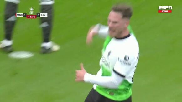 Alexis Mac Allister fue el autor del gol del empate 1-1 entre Liverpool vs. Manchester United. (Video: ESPN)