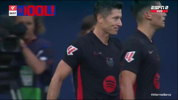 El segundo gol de Lewandowski y el doblete ante Villarreal. (Video: ESPN)