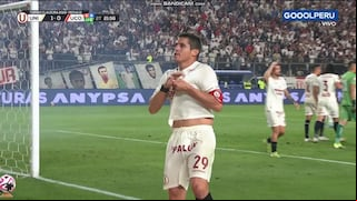 ¡Un gol para tomar la punta! Aldo Corzo anotó el 1-0 de Universitario vs Unión Comercio