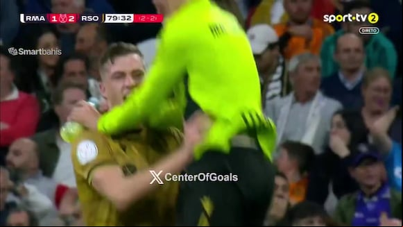 Gol de Mikel Oyarzabal para el 3-1 del Real Madrid vs. Real Sociedad por la Copa del Rey 2025 (Video: SportTV).