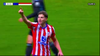 Apareció la ‘Araña’: golazo de Julián Álvarez para el 1-0 del Atlético Madrid vs Slovan Bratislava