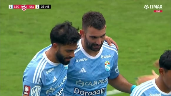 Gol de Martín Cauteruccio para el 2-0 de Sporting Cristal vs César Vallejo. (Vídeo: Liga 1 MAX).