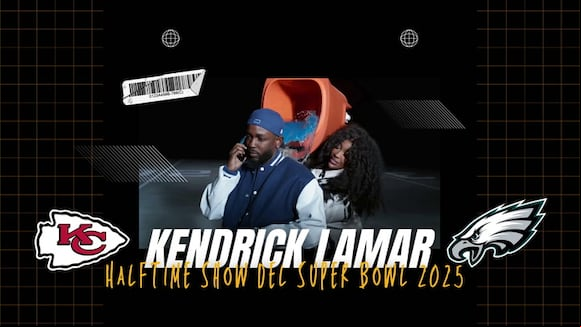 Kendrick Lamar en el Halftime Show del Super Bowl 2025